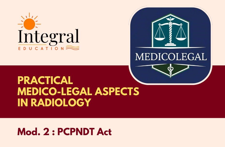 Medico Legal Course PCPNDT Act